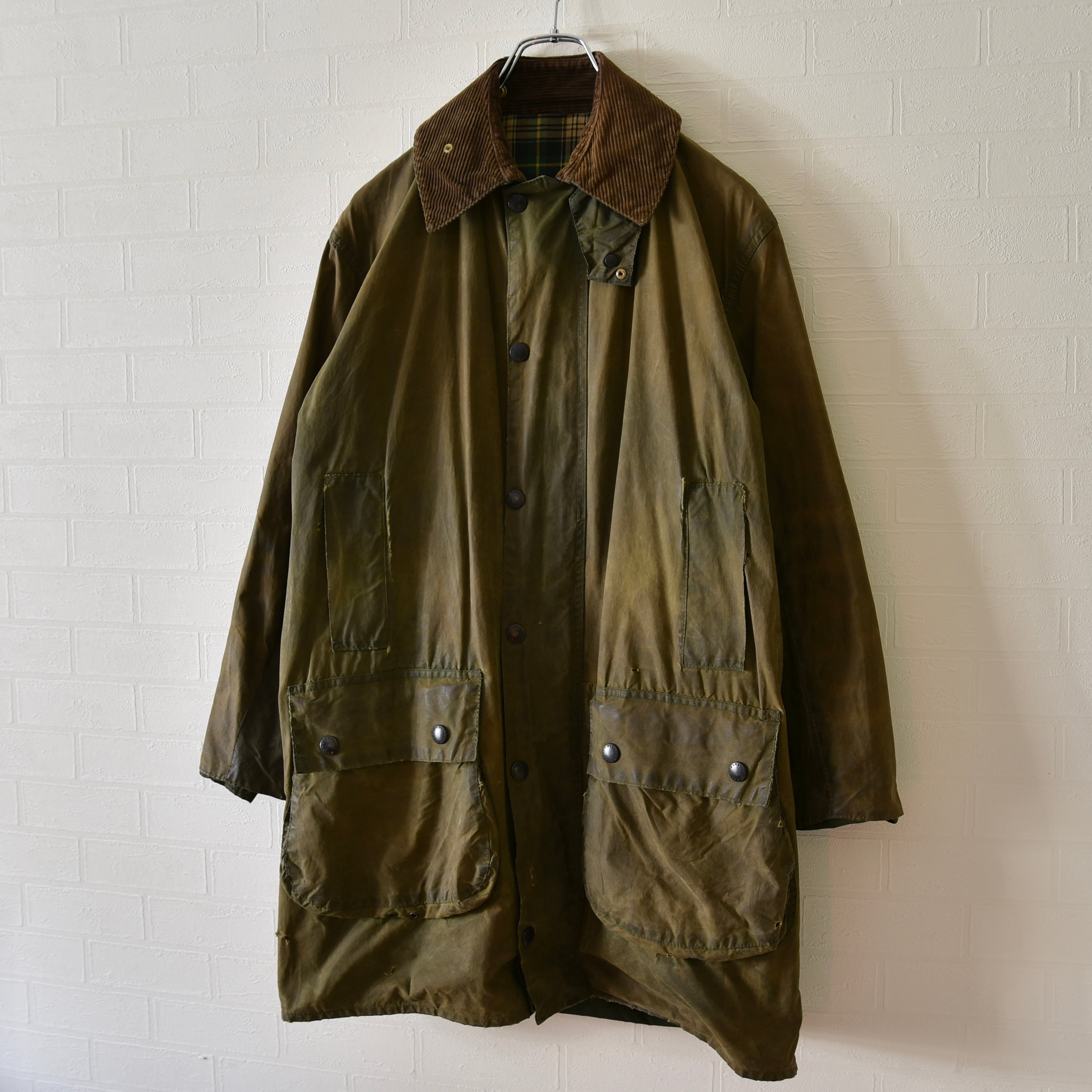 80s 2ワラント】England製Barbourオイルドヴィンテージ