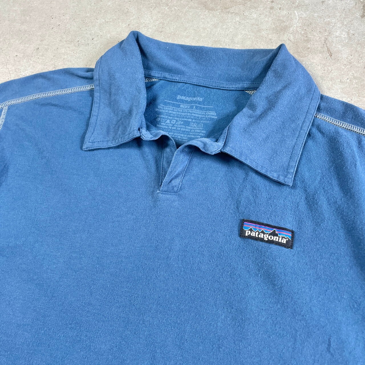 patagonia パタゴニア オーガニックコットン 天竺 ポロシャツ メンズL 