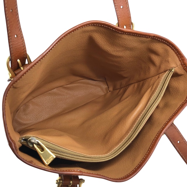 CELINE セリーヌ マカダム ハンドバッグ ブラウン ブラゾン型押し PVC トートバッグ vintage ヴィンテージ オールド rfx5gg