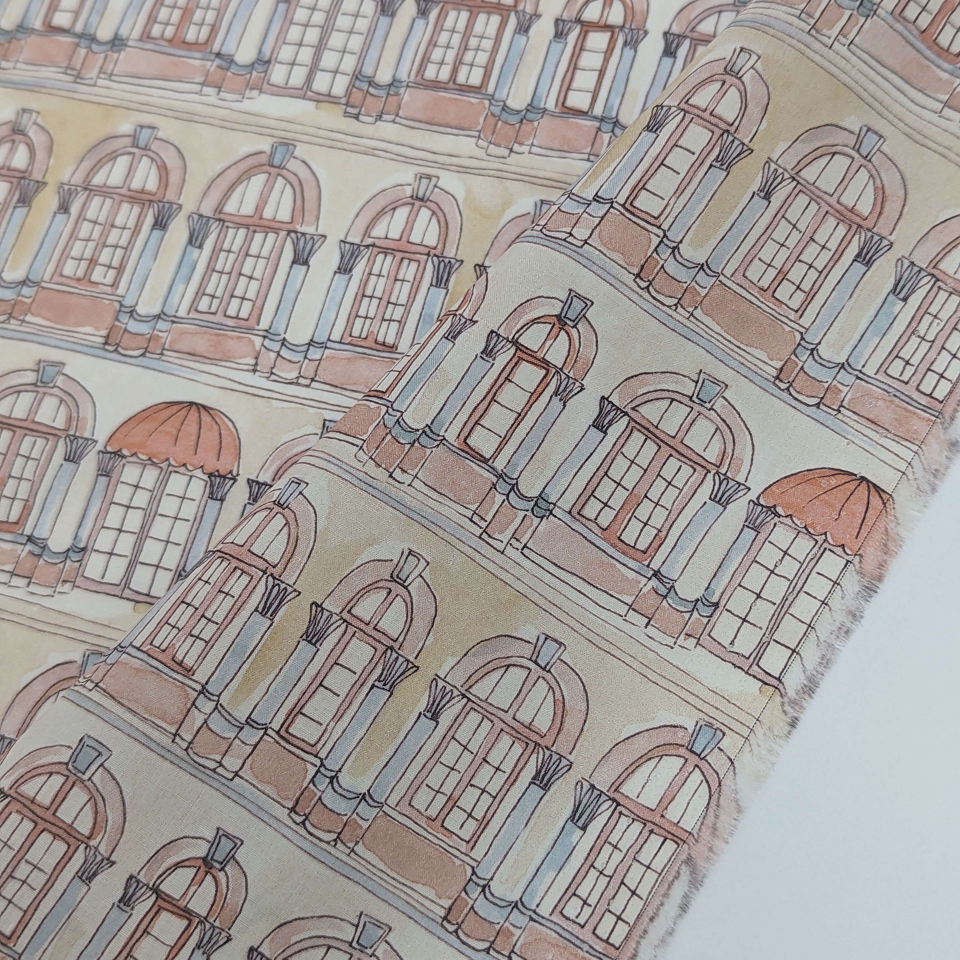 ◆輸入 リバティ LIBERTY タナローン Colonial Arches Red コロニアル アーチ レッド 約130×50cm