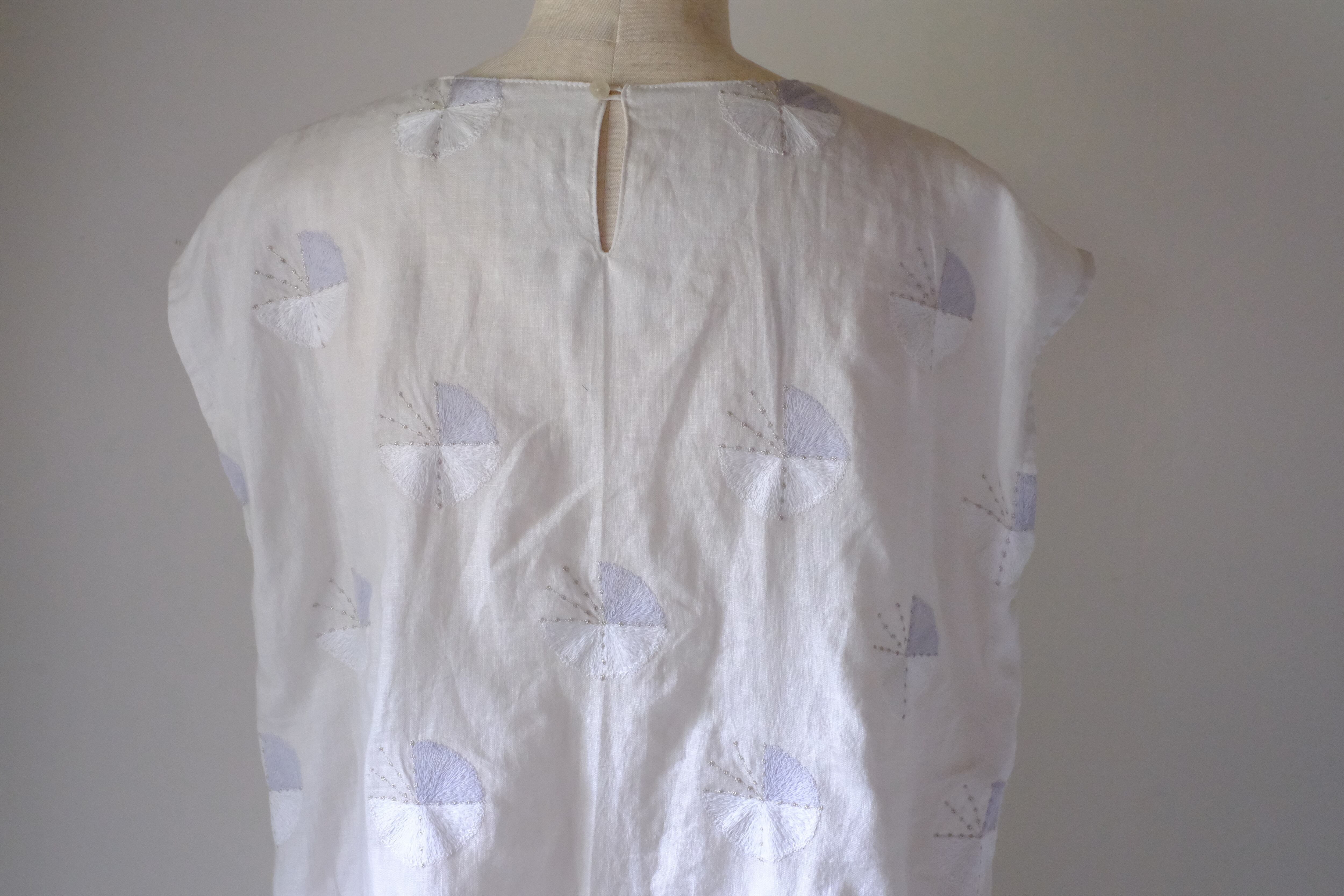 ノースリーブカットソー　cl-126(オフ白)