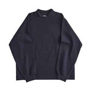 1/4GG WOOL MOCK NECK P/O / クオーターゲージウールモックネックP/O (NAVY)