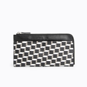 PIERRE HARDY　MAXI WALLET　BLACK WHITE BLACK