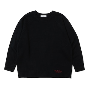 APD HEM LOGO KNIT / BLACK