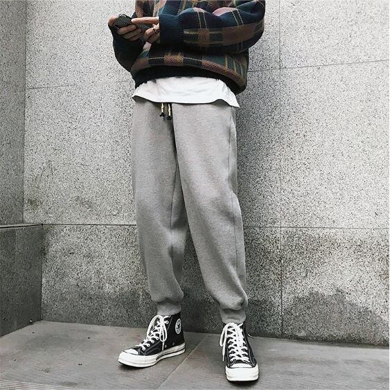 全2色 スウェット ジャージ パンツ 無地 ウエストゴム カジュアル