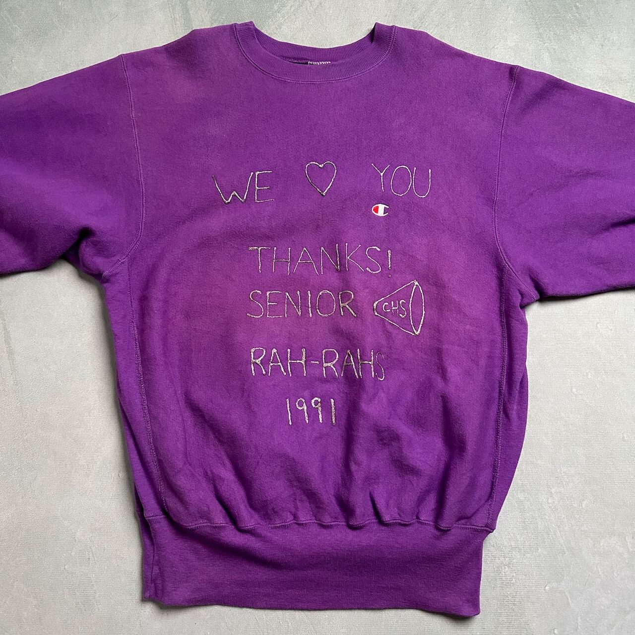 90s USA製 champion メッセージ チャンピオン リバースウィーブ
