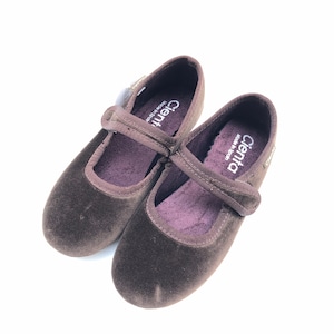 cienta(シエンタ)フォーマルストラップbrown(17/18/19/20/21cm)ベロア シエンタ