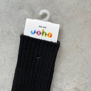 joha/wool ribsocks 【60311/black】