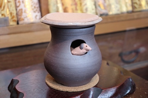 清水焼 茶香炉 犬(Kyo-yaki&Kiyomizu-yaki Incense burner)