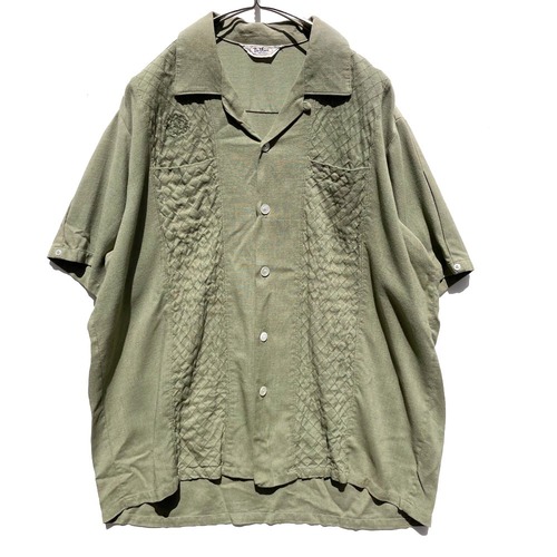 Da Vinci [Da Vinci] Vintage Open Color Rayon Shirt [1970s-] Vintage Rayon Shirt