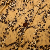 leopard pattern rayon easy tailored jacket
