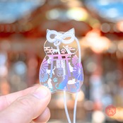 七福猫守  -アクリル御守- オーロラ箔【予約受付中】