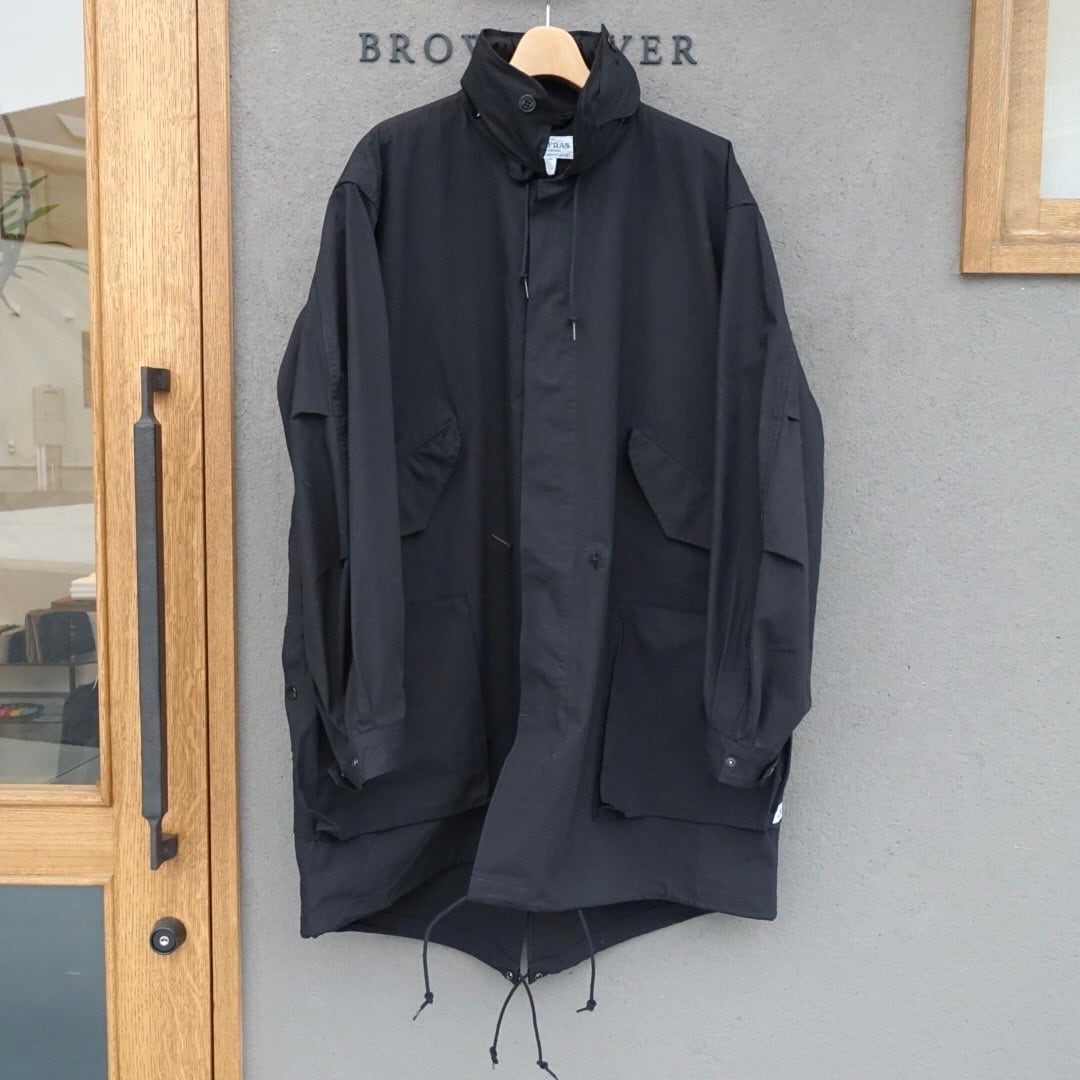 ジャケット・アウター Sassafras Digs Crew Coat Black M SASSAFRAS『DIGS CREW COAT(C/CORDURA NYLON OXFORD)』(BLACK