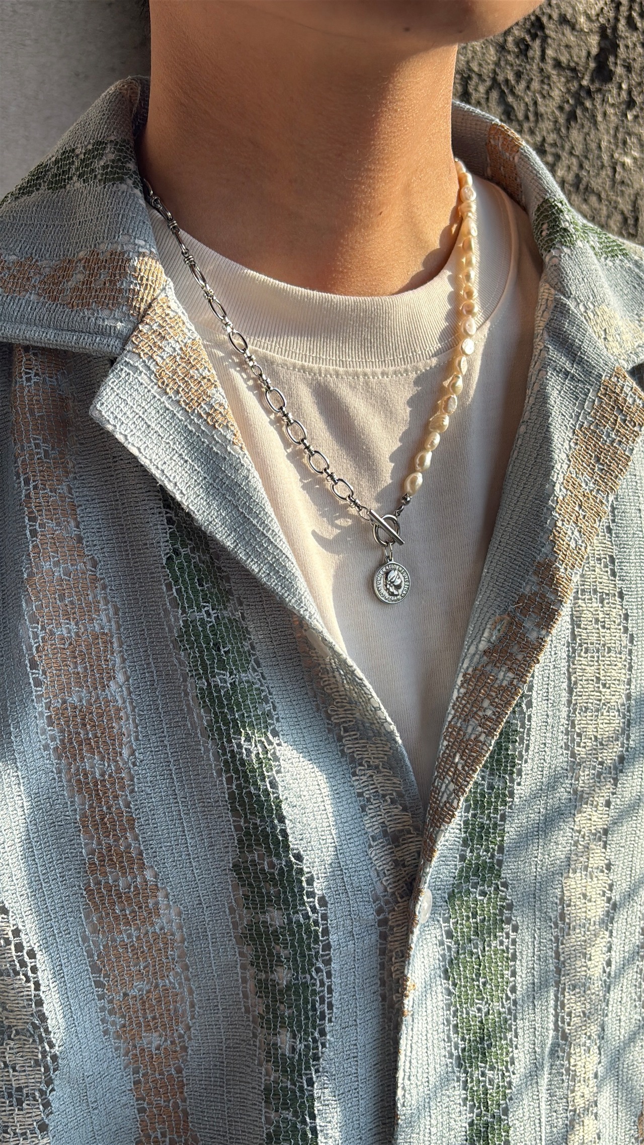 『夏の記憶』coin pearl necklace
