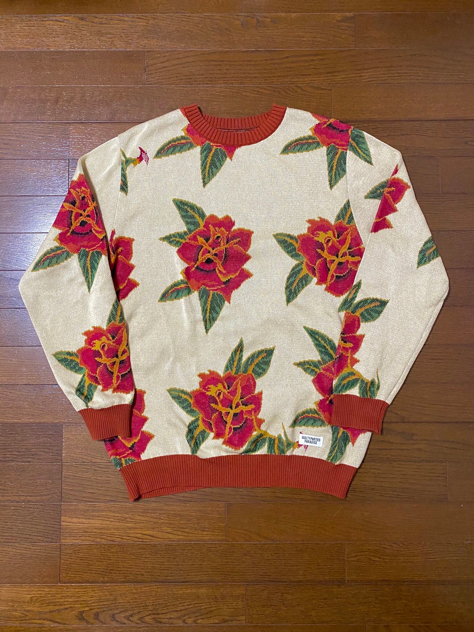 wackomaria FLOWER JACQUARD SWEATER新品