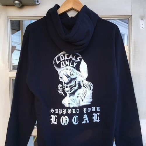   LOCALS ONLY SKULL HOODIE  