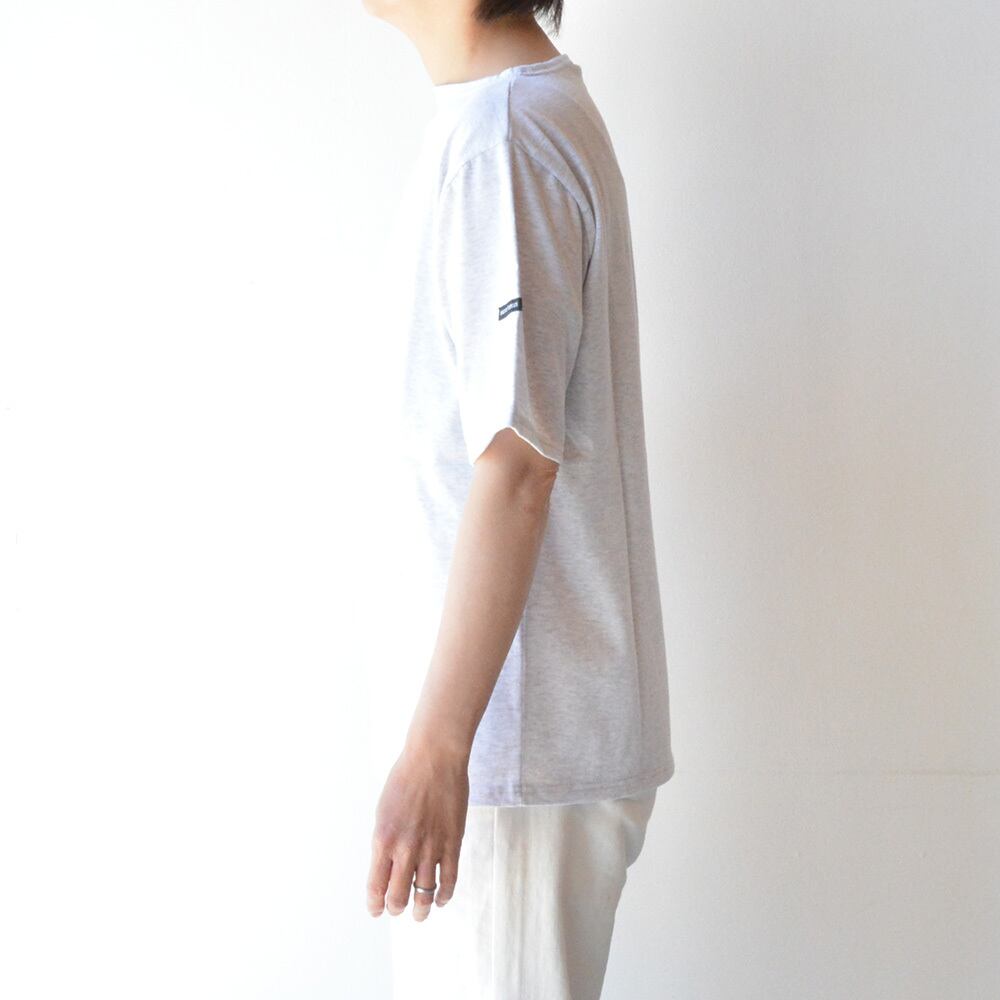 セントジェームス SAINT JAMES 薄手無地シャツ半袖(PIRIAC)GRISCLAIR