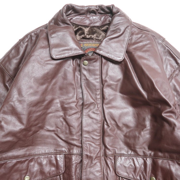 古着 ADVENTURE BOUND BY WILSONS A-2タイプ レザージャケット