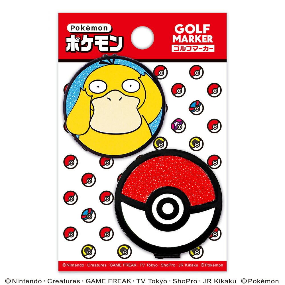 ポケモン ゴルフマーカーBIGサイズ（コダック） マグネット クリップ式