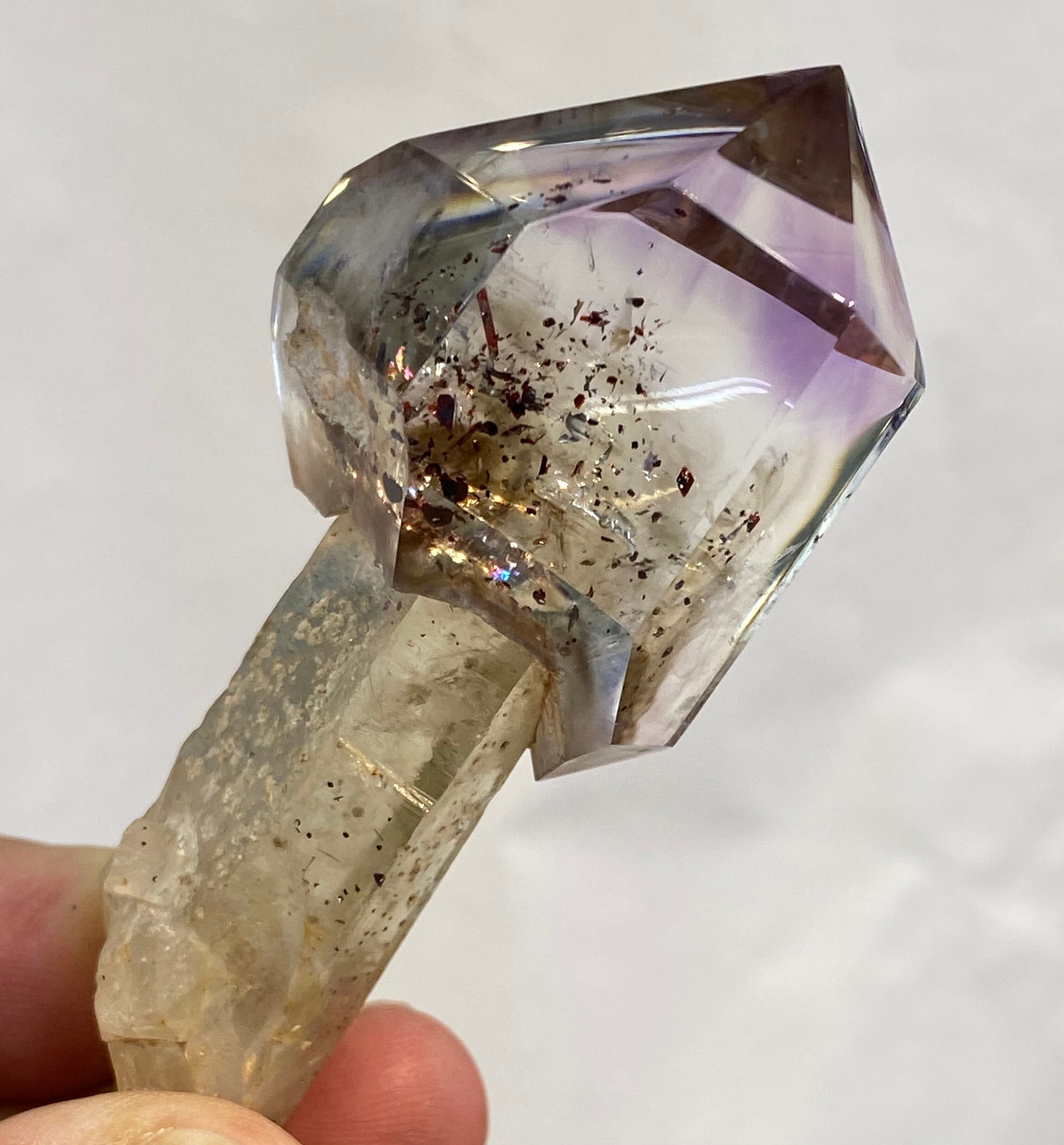 超レア 虹入り！水入りスーパーセブンクォーツ 水入りファイヤクォーツ