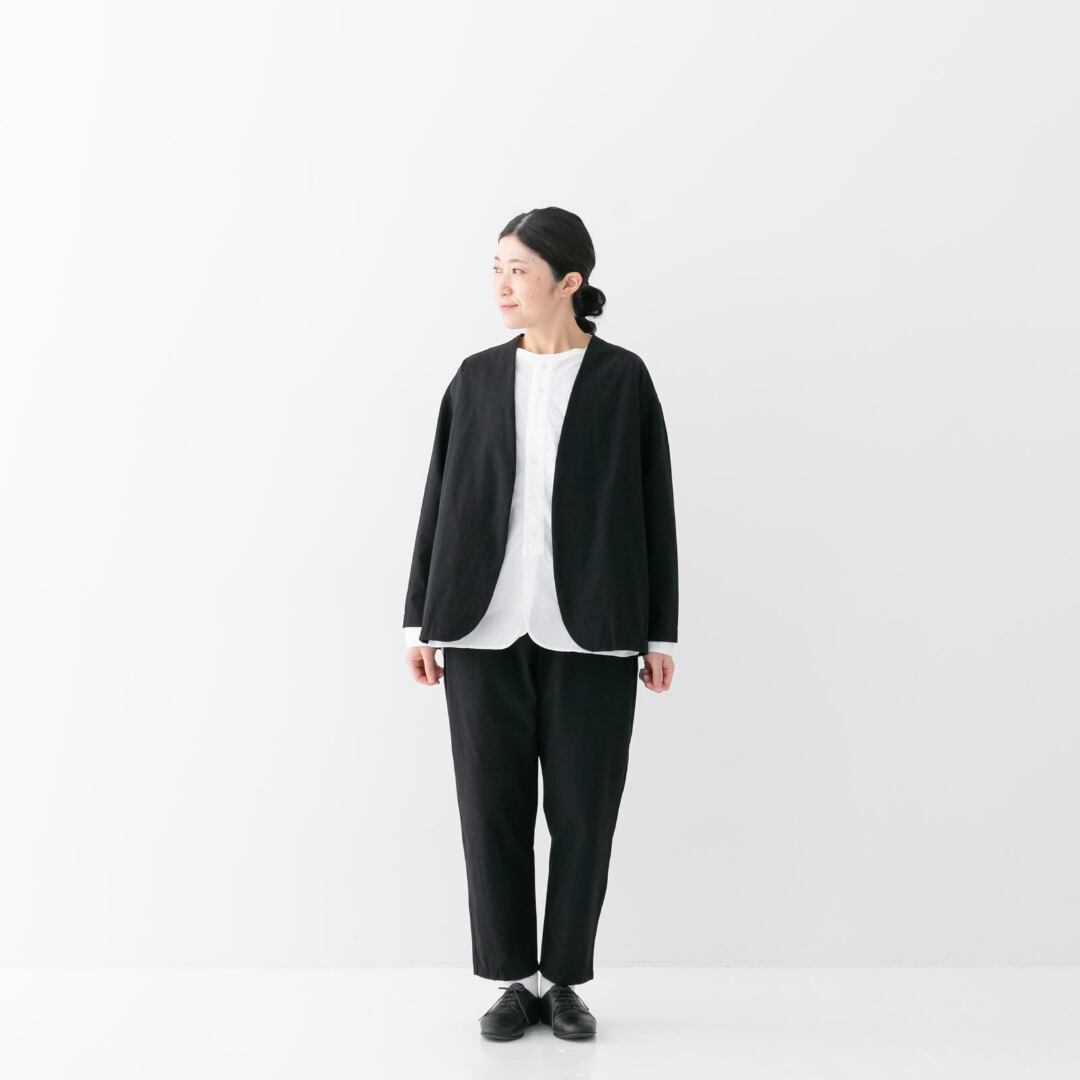 prit プリット 綿麻ストレッチ トッパージャケット・クロ【送料無料