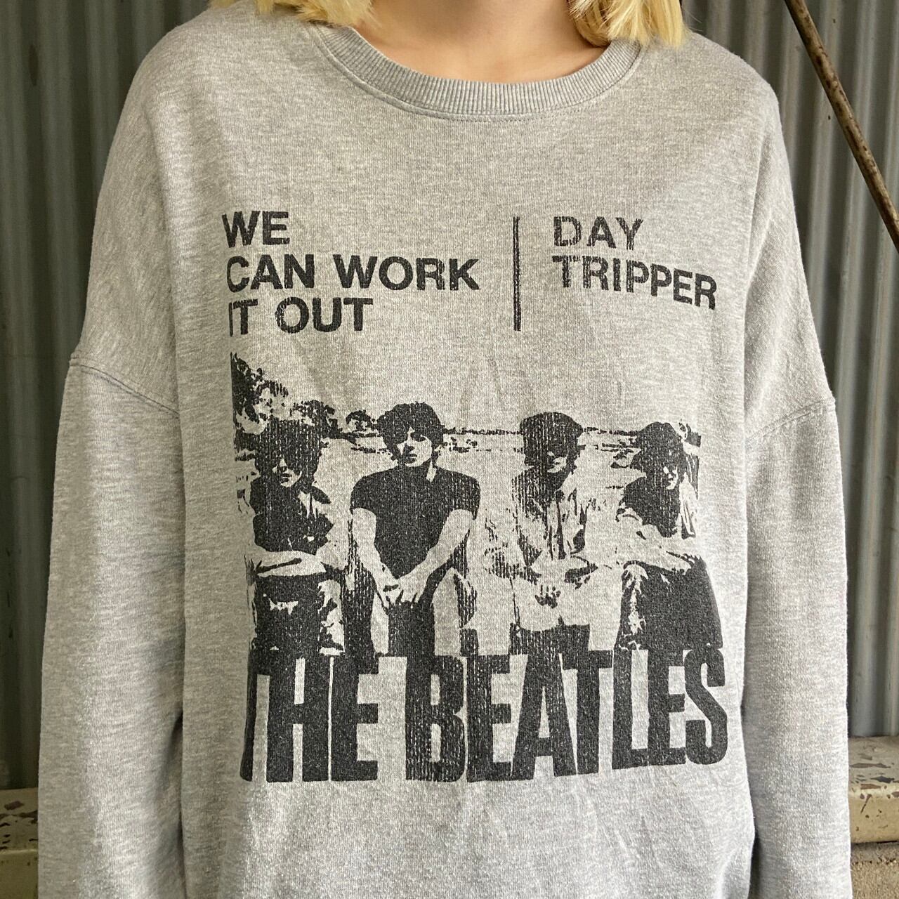 The Beatlesビートルズ　ワンポイント刺繍ロゴ　バンT スウェット