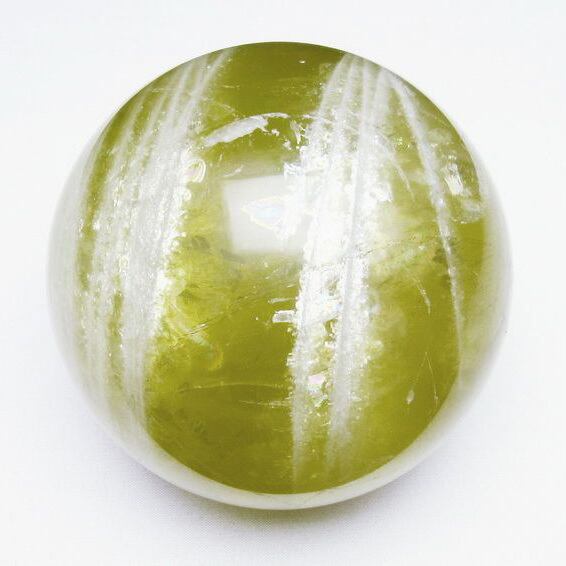 1.9Kg ミルキークォーツ 丸玉 112mm スフィア イエロー 一点物 151-4583