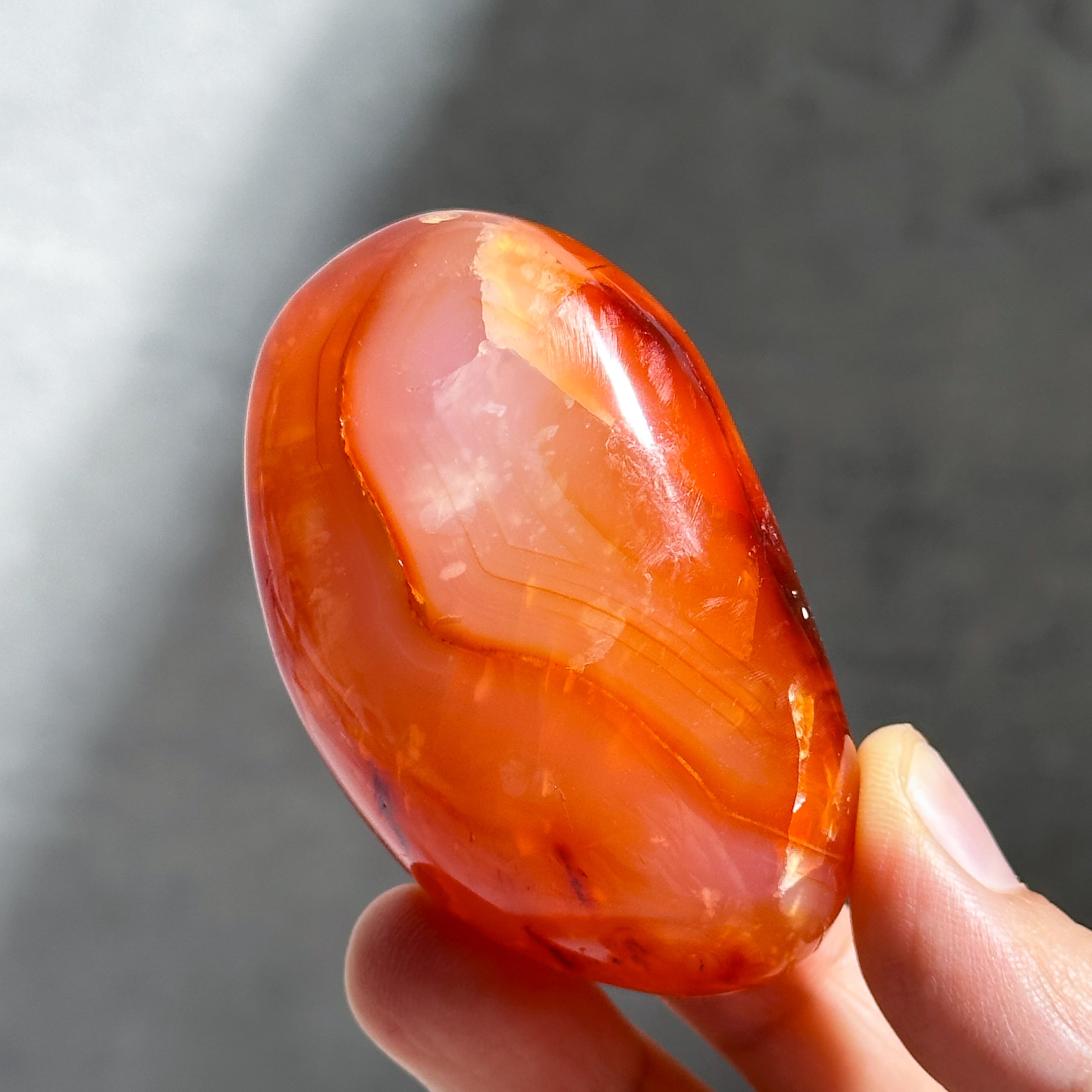 カーネリアン パーム 04♢ Carnelian ♢天然石・鉱物・パワーストーン