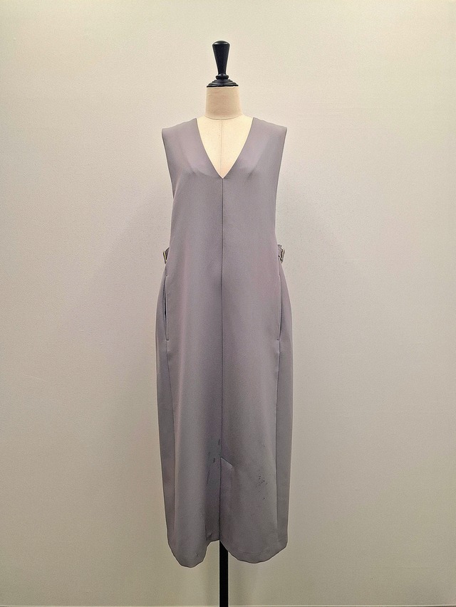 【SAMPLE SALE】サイドバックルVネックジャンパースカート