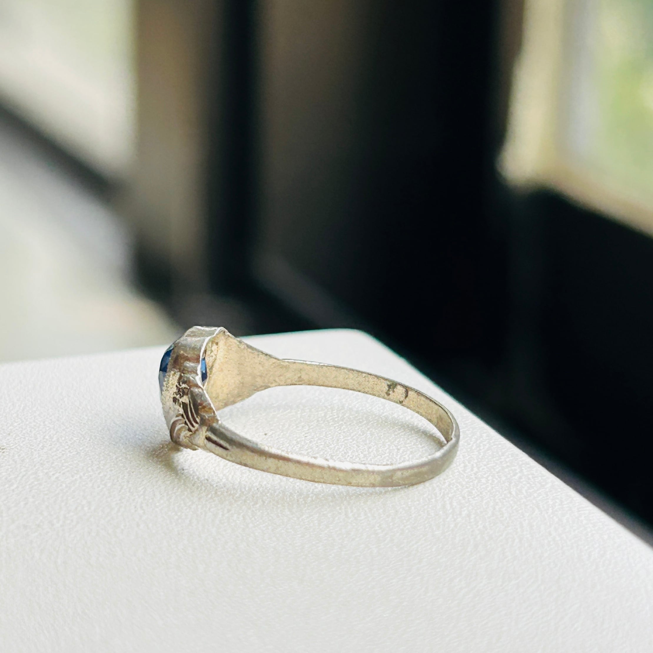 シルバー925 ブルーハートリング（10.5号） | Milo Antiques & Vintage