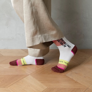 TRICOTÉ /【23-25cm】logo blocking socks TR33SO035