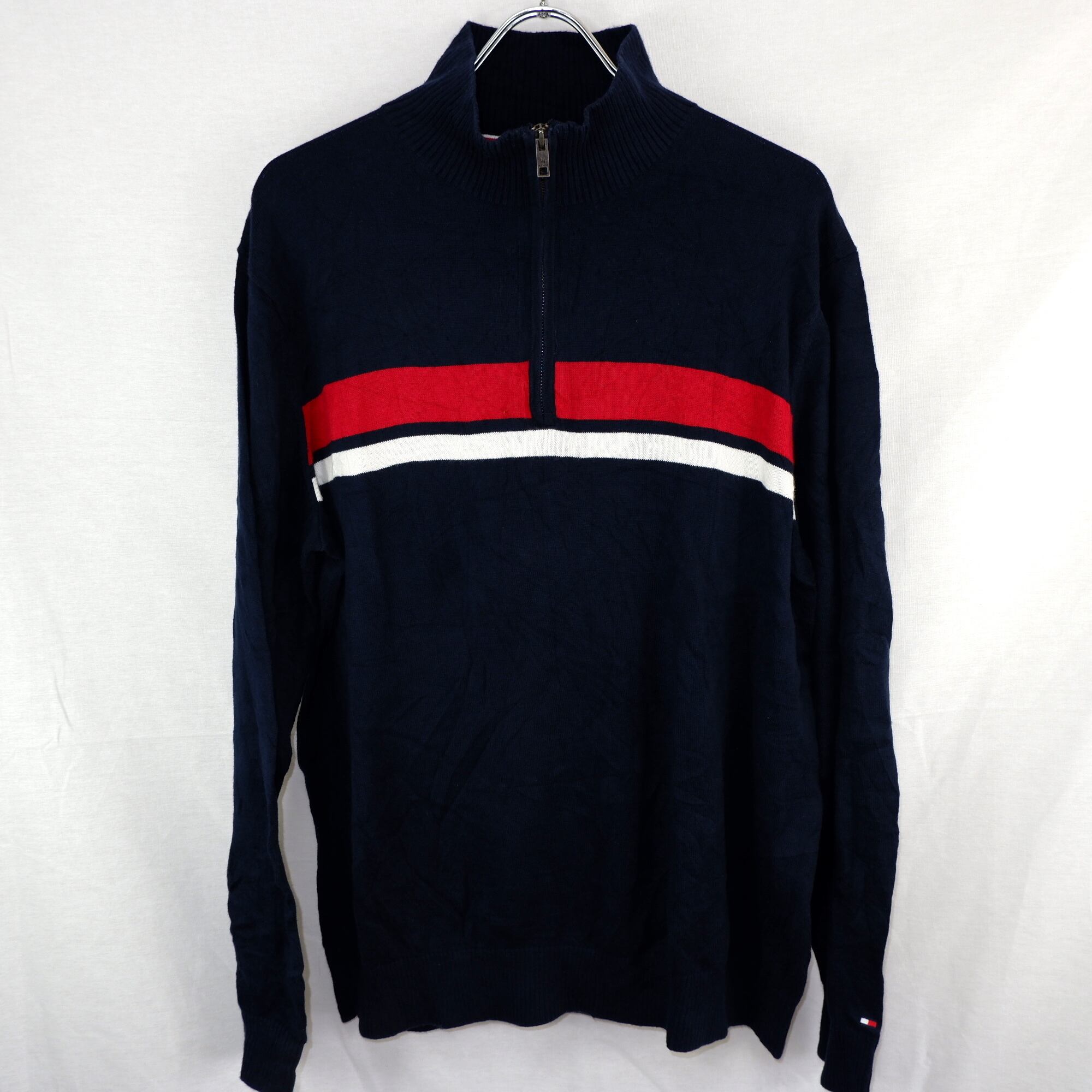 L] TOMMY HILFIGER Half Zip Knit | トミーヒルフィガー ハーフジップ