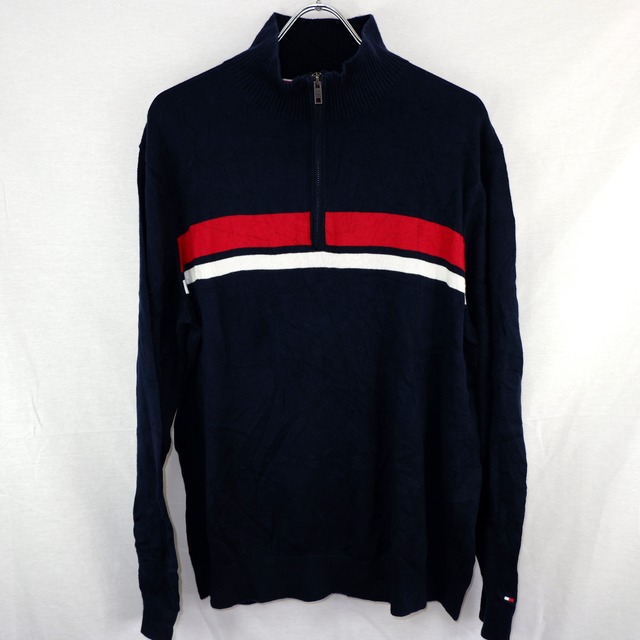 [L] TOMMY HILFIGER Half Zip Knit | トミーヒルフィガー ハーフジップ ニット