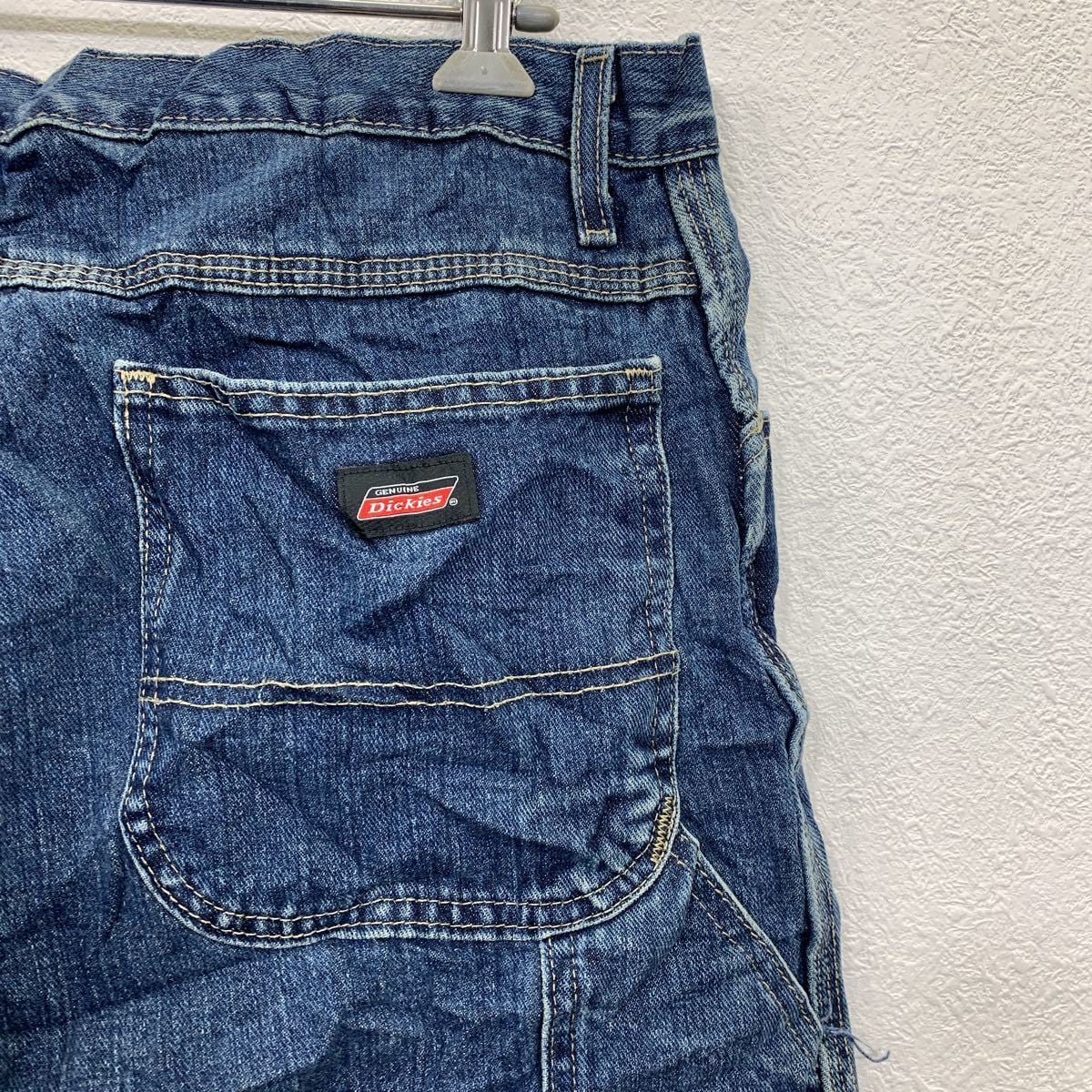 00s メキシコ製 Dickies ワークパンツ W42 ネイビー ディッキーズ 