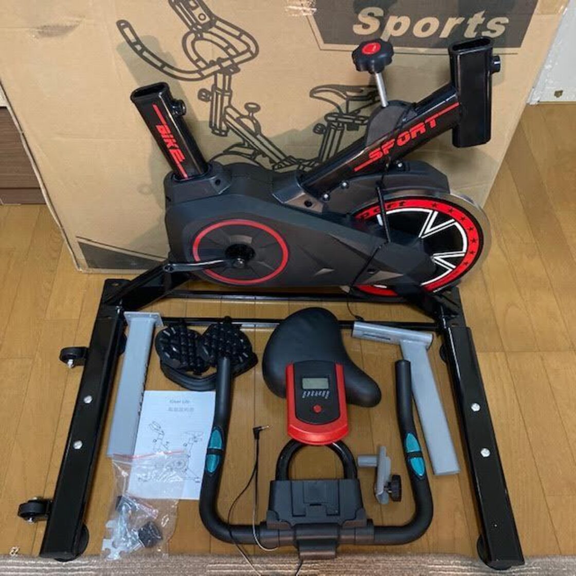 スピンバイク GEJ-SB303 最軽量級 フィットネスバイク 静音 5kg 