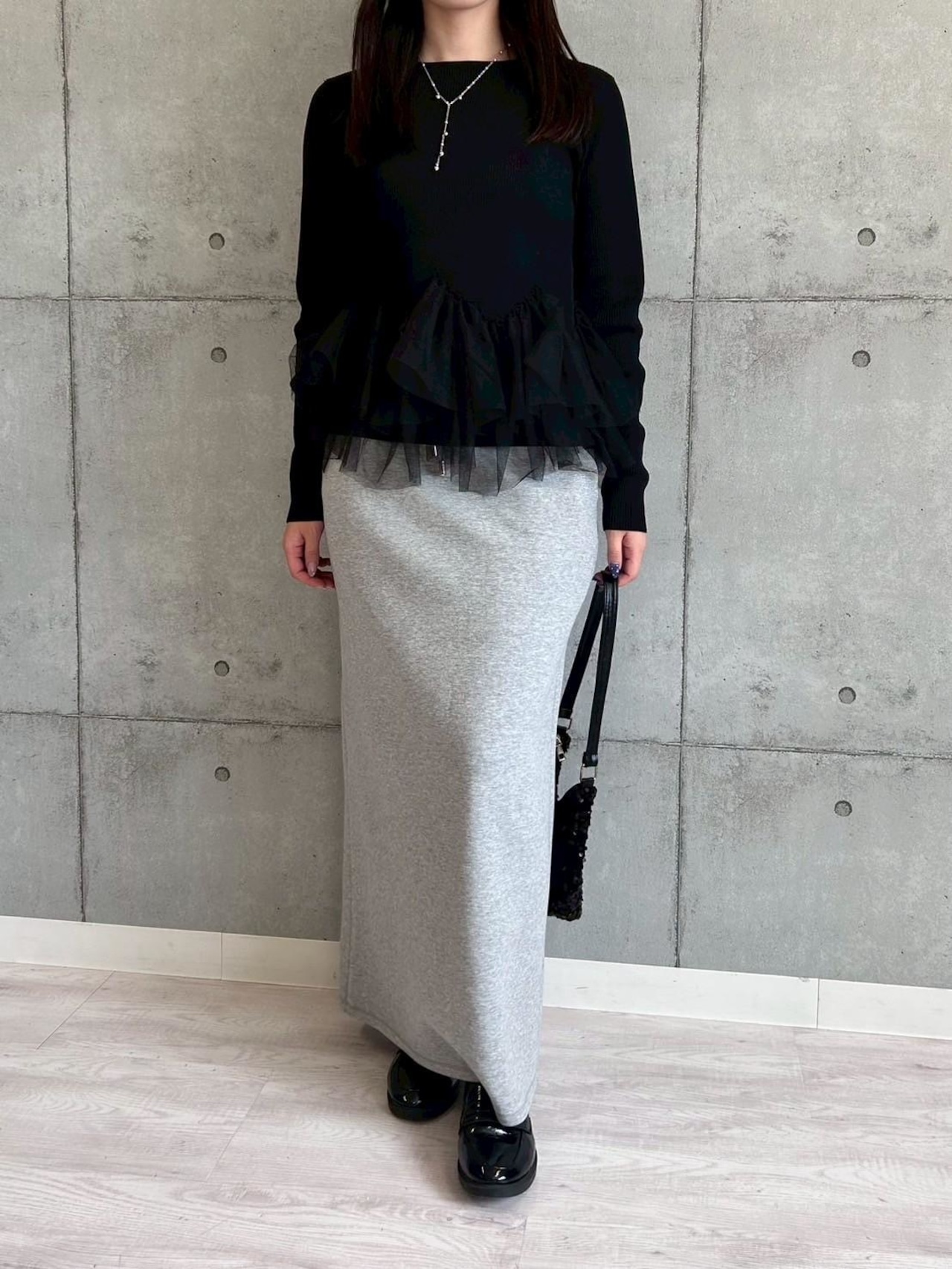 ROSIEEEスウェットIラインスカート 750333