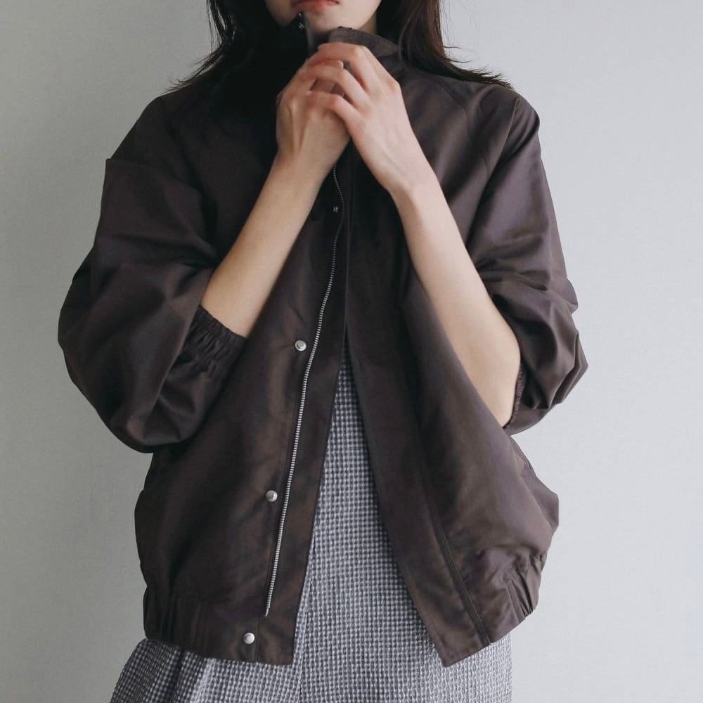 ANUKE アンヌーク Standcollar Zip Blouson 36 anuke 】Standcollar Zip Blouson | valance 福井｜レディース