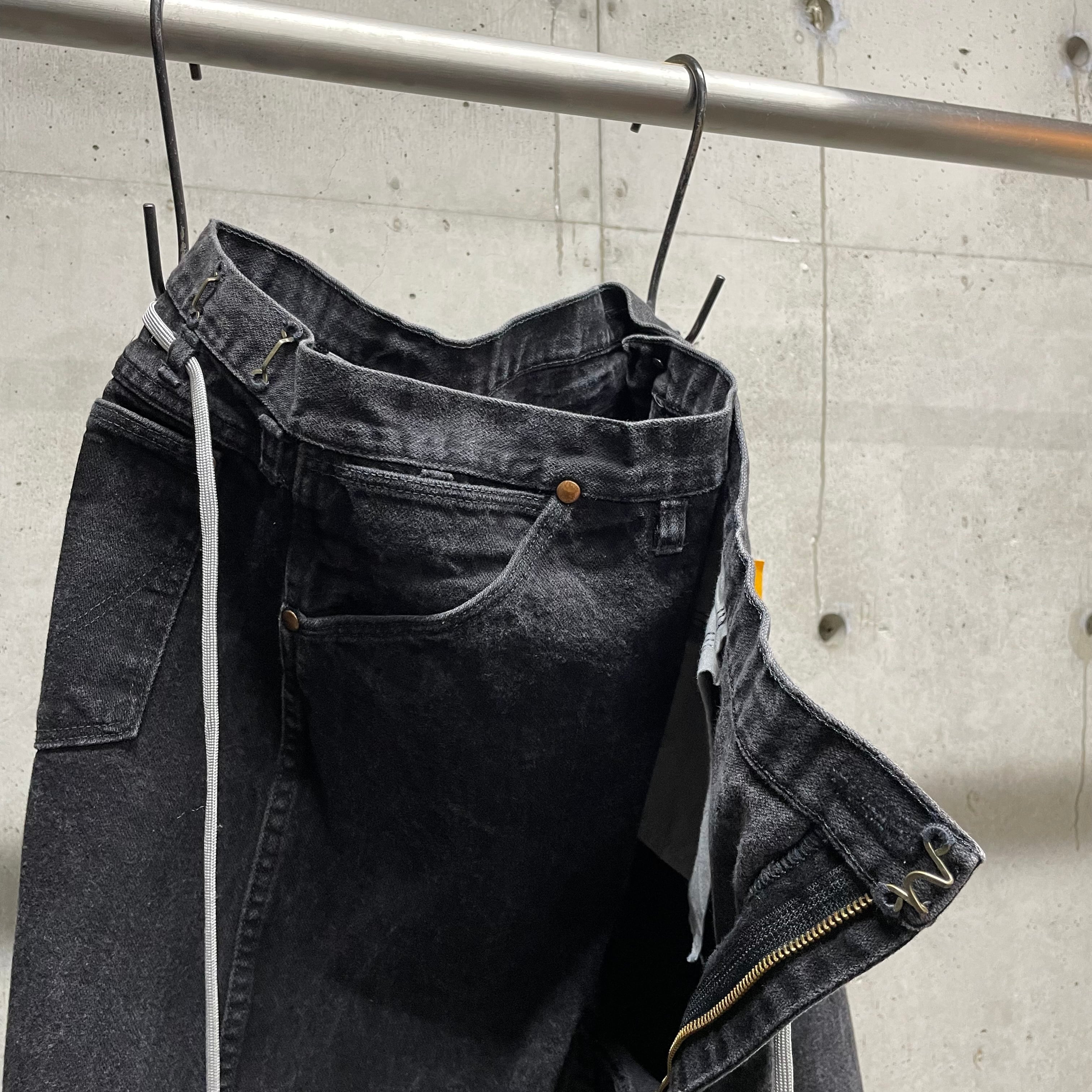 MAISON EUREKA】Ex.VINTAGE REWORK BIGGY PANTS_BLACK② | marfa store