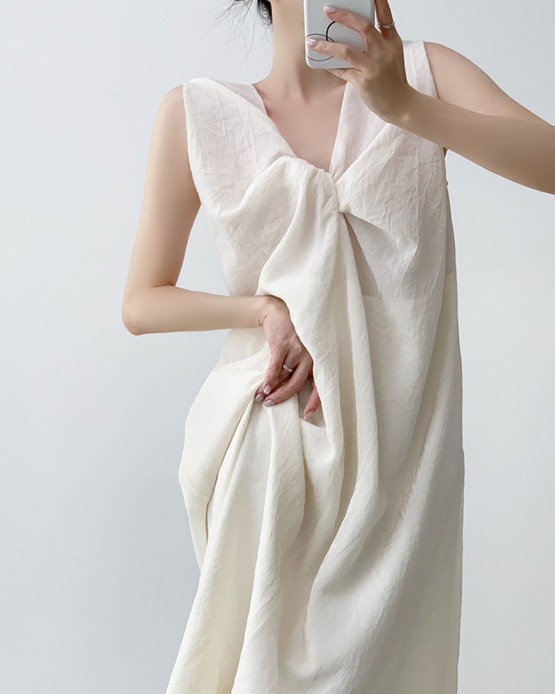 2wayフロントデザインワンピース A24093