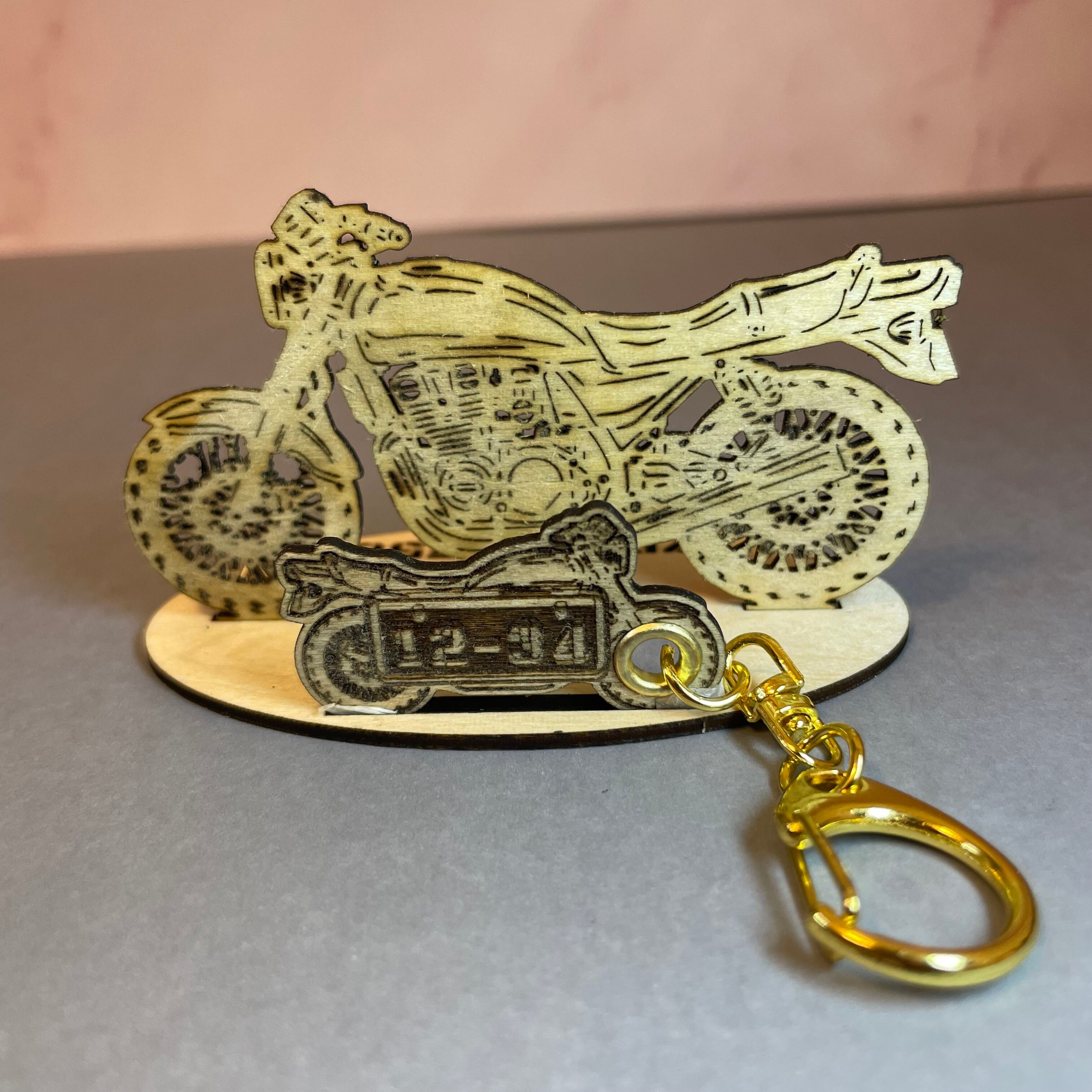 バイク カワサキゼファー750 模型 木製 フィギュア キーホルダー