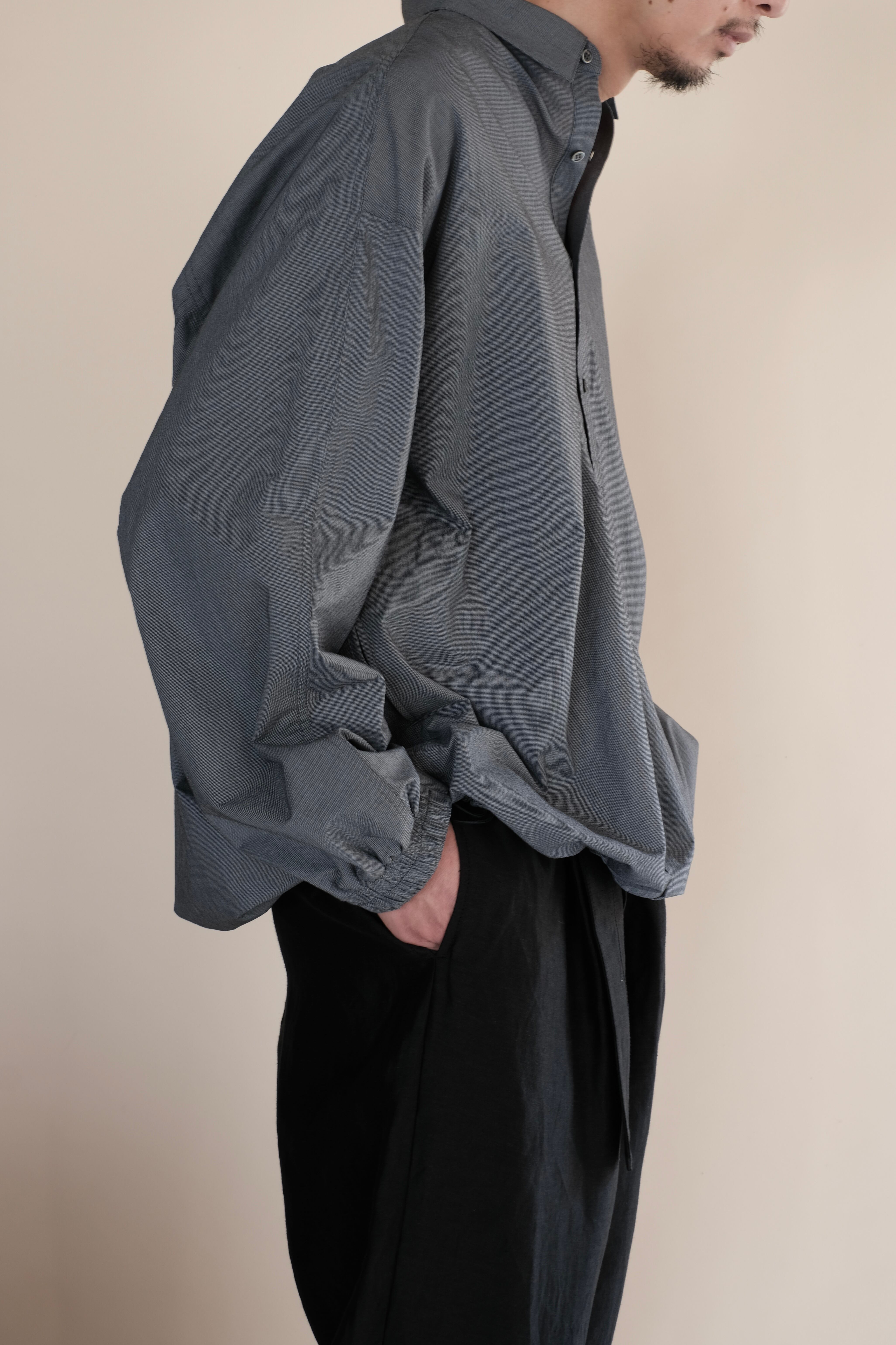 Graphpaper / Seersucker Pullover Shirt | LIVING