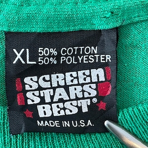 【SCREEN STARS】90s USA製 ワンポイント バックプリント Tシャツ  XL