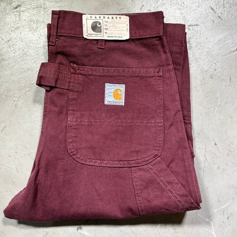 希少 carhartt カーハート ダブルニー w36 USA製 デニム-