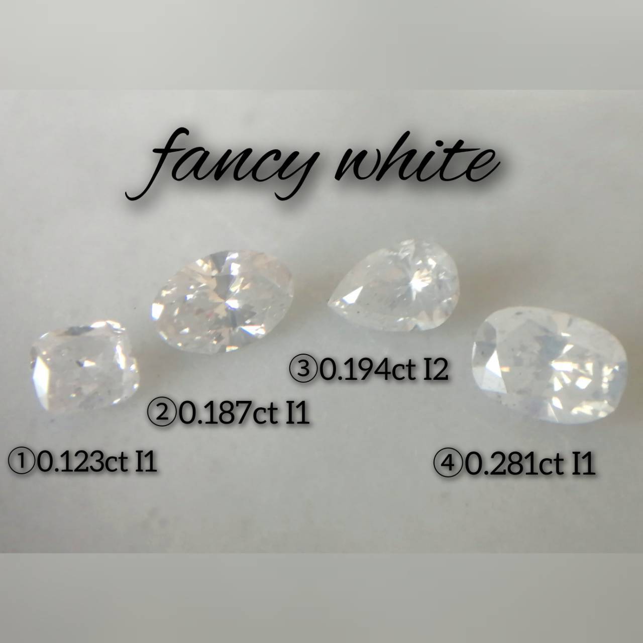 FANCY WHITE 1.00ct PS/RT2362/GIA