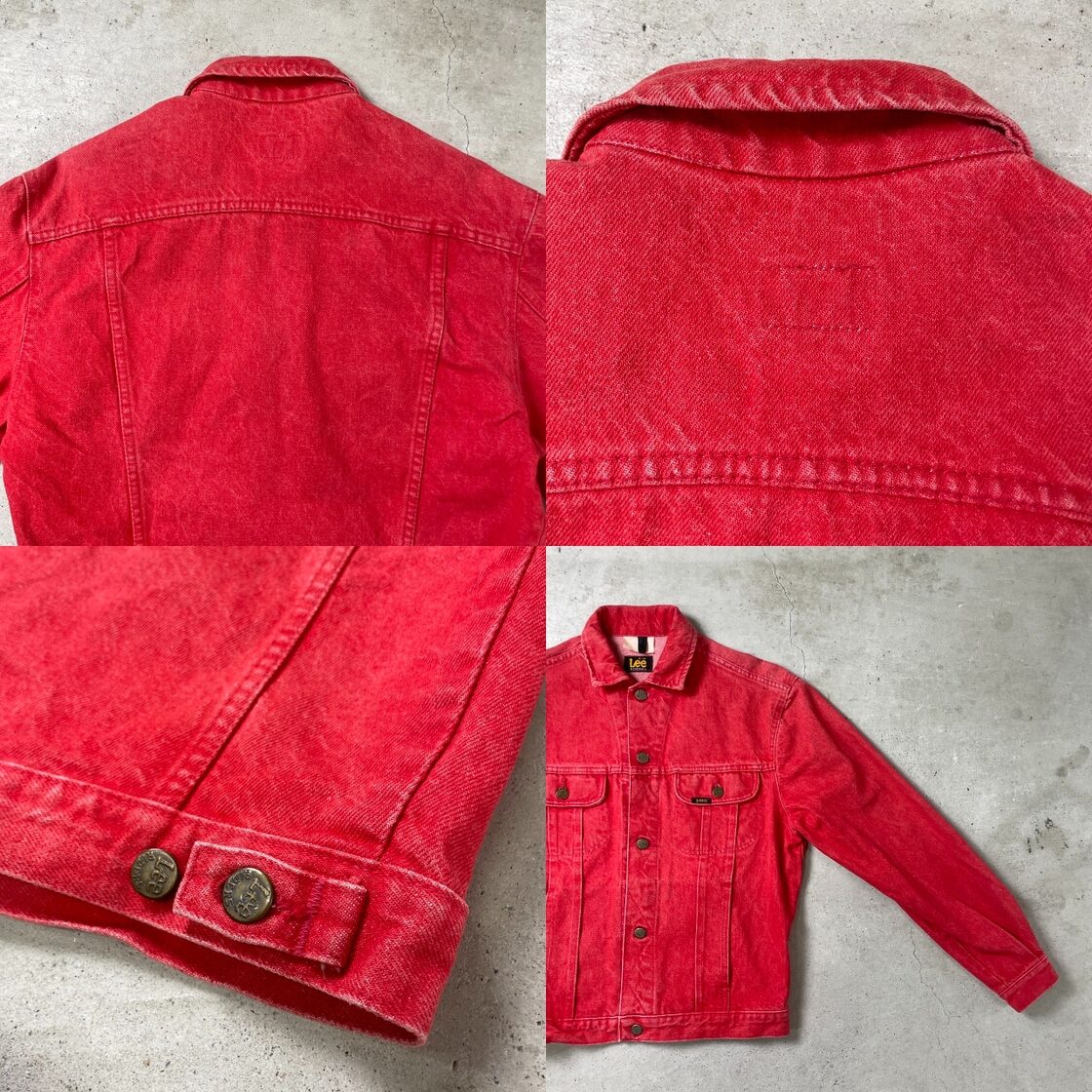 80年代 LEE RIDERS リー ライダース カラーデニムジャケット 先染め