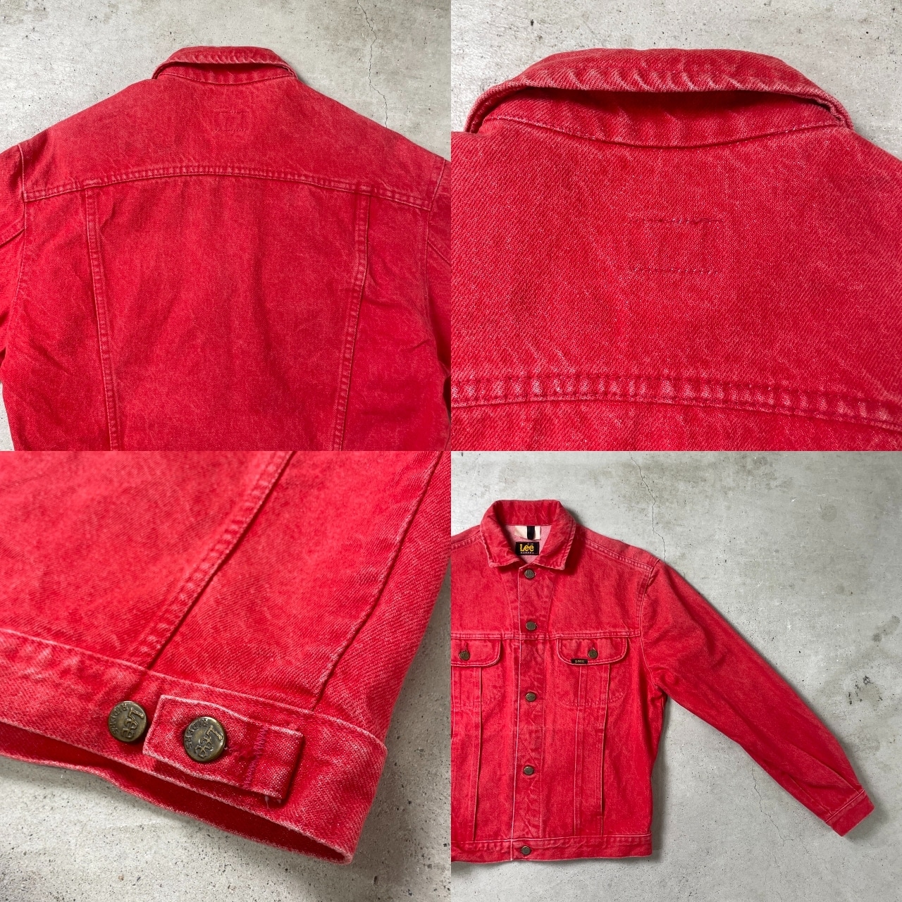 80年代 LEE RIDERS リー ライダース カラーデニムジャケット 先染め 