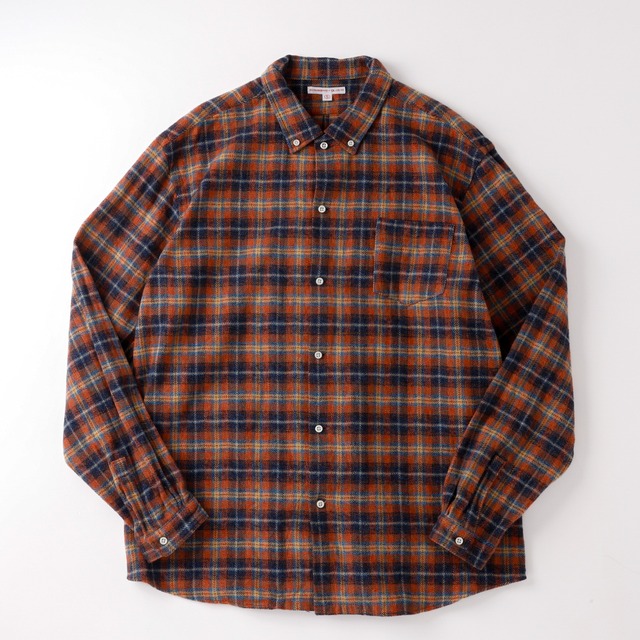 【新品】SUNSHINE＋CLOUD MINTENS限定 COTTON HEAVY FLANNEL SHIRT BIG SIZE  New West Brick made in JAPAN ／ サンシャインプラスクラウド コットン フランネル ヘビーネルシャツ ビッグサイズ サイズ5 XL程度 日本製 ブリック