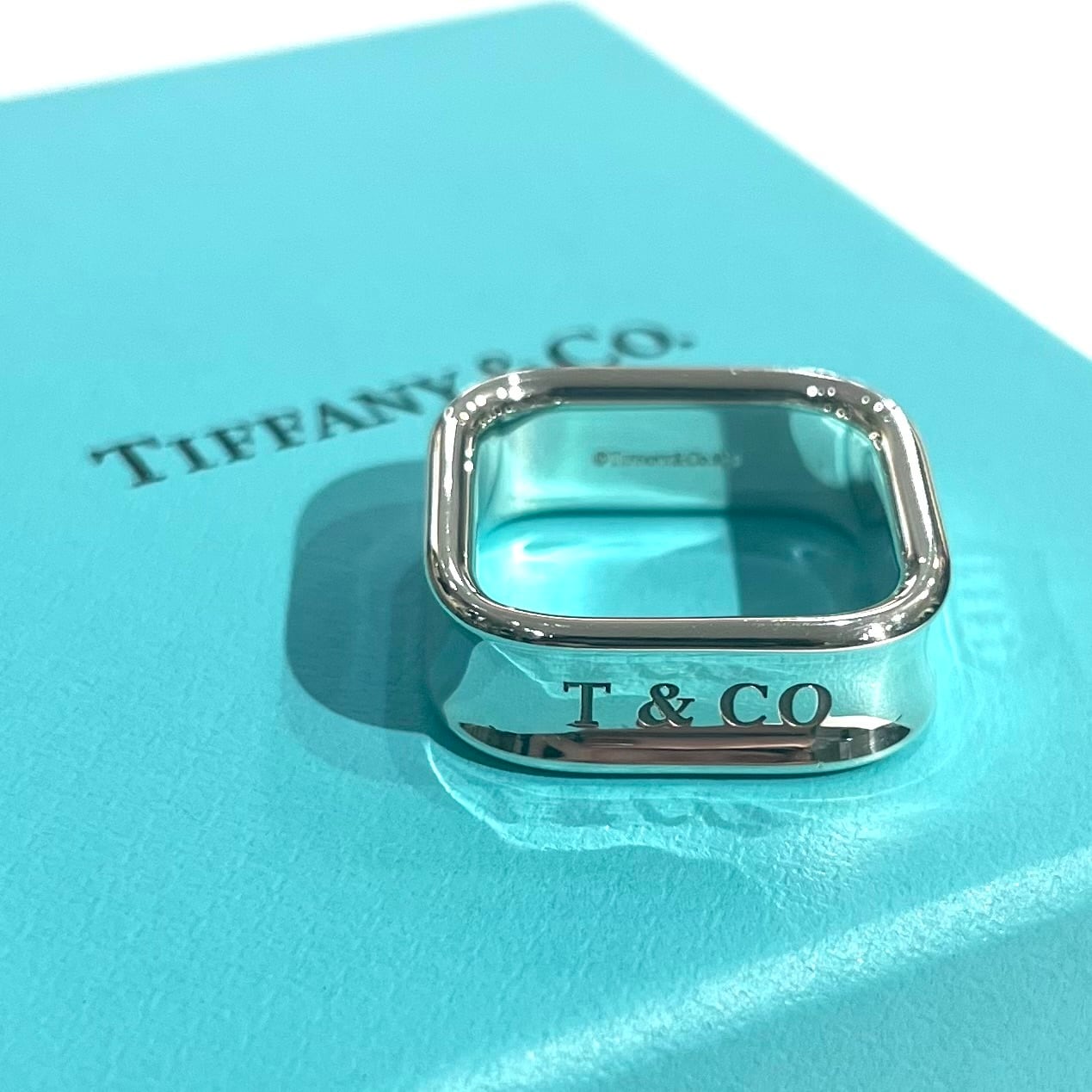 TIFFANY&CO.】1938 TIFFANY &CO 希少1837スクエアリング／18-19号