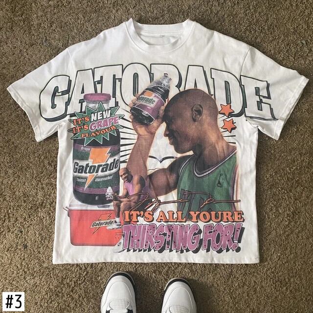 ストリート Tシャツ Y2K トップスヒップホップパンクグラフィック