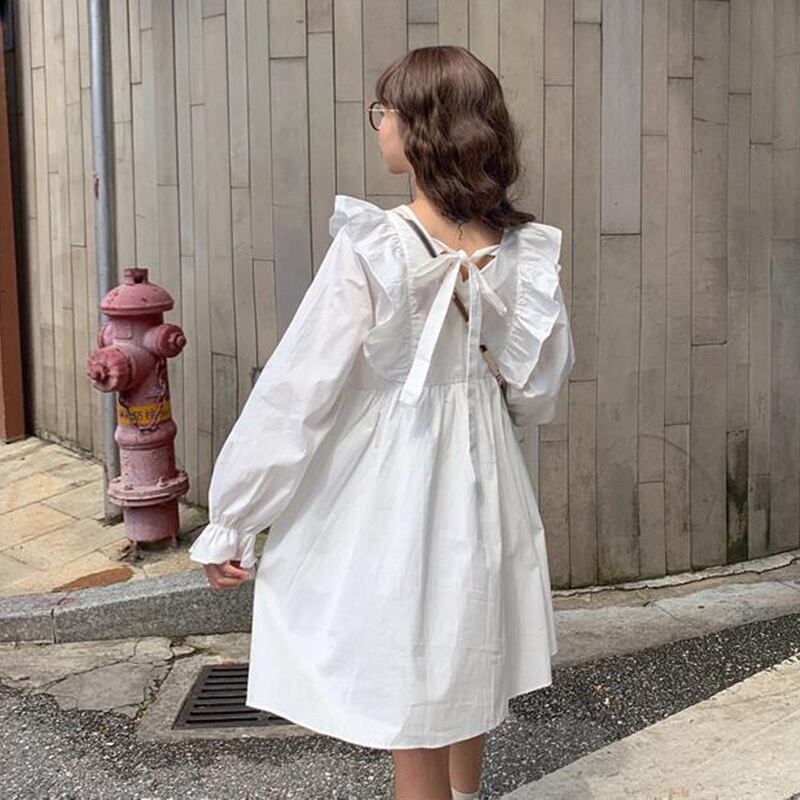 スタイルスカート ドレス スプリングオータムルーズAライン ロング かわいい 春物 秋物 萌量不足35937550717